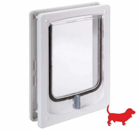 Pet-Tek Large Cat/ Small Dog Door Fitting Pet flap White W-SDDTW